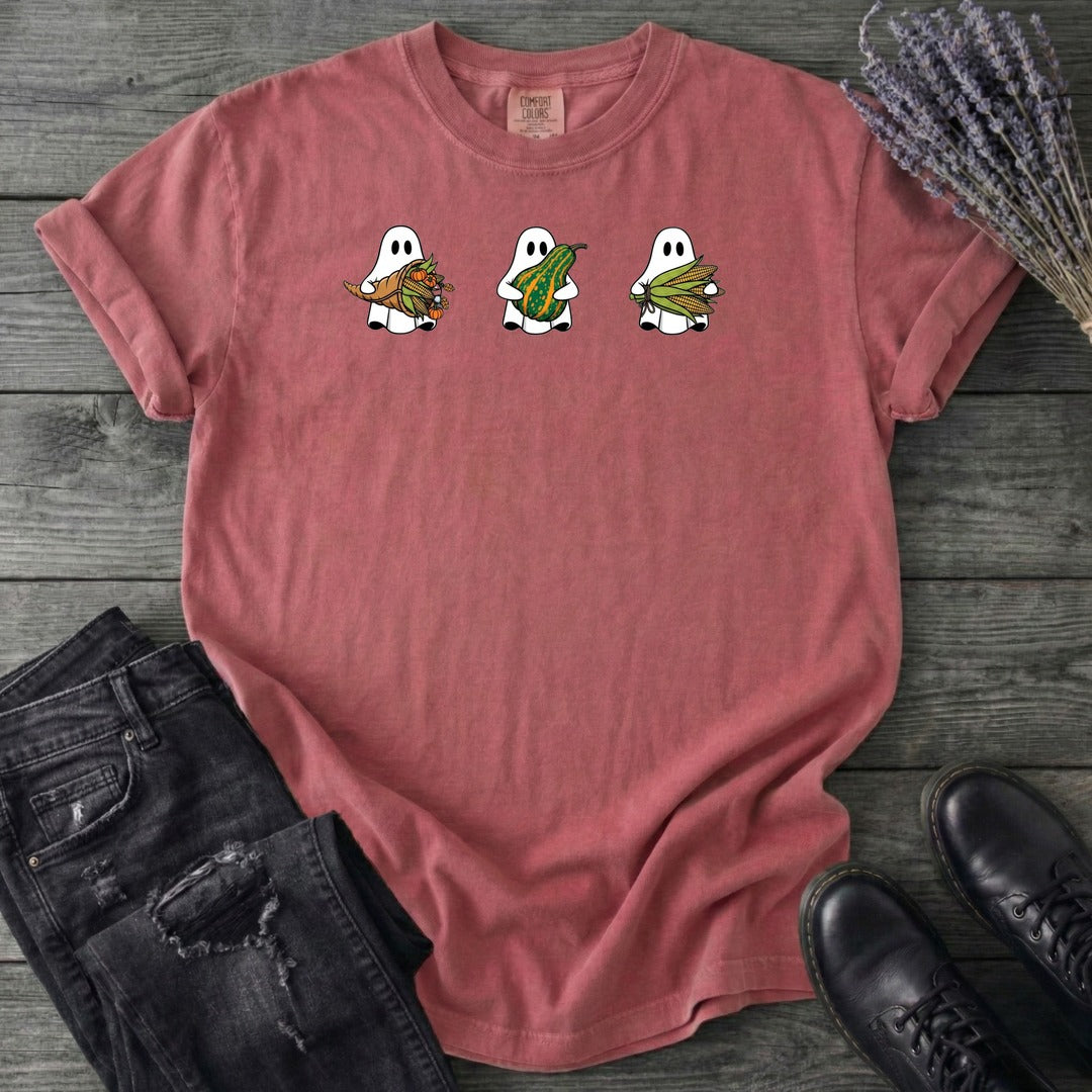 Ghosts Autumn Gourds T-Shirt