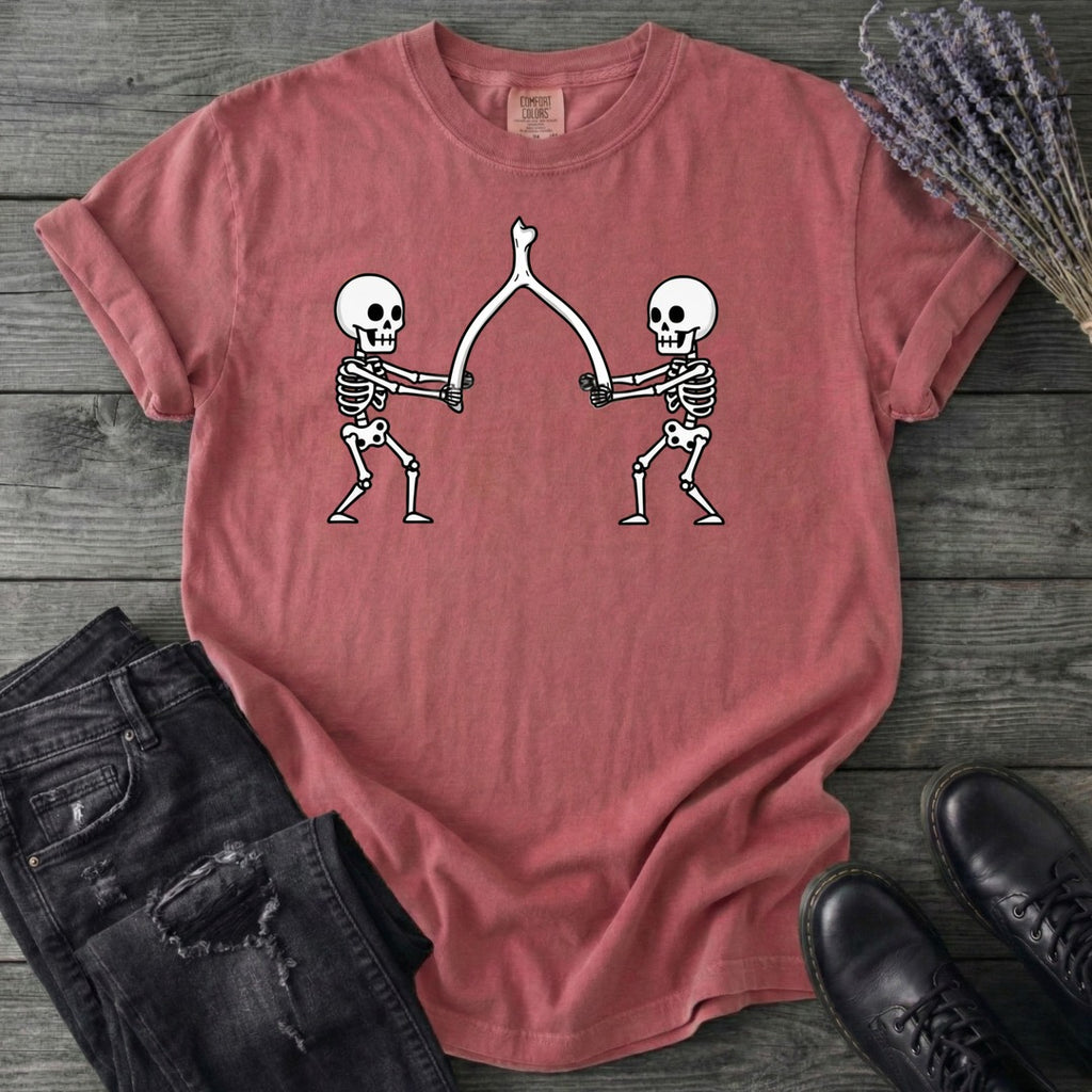 Skeleton Wishbone Pull T-Shirt