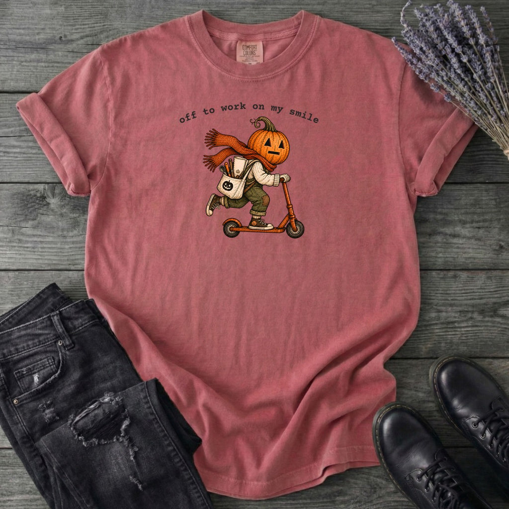 Off To Work On My Smile T-Shirt