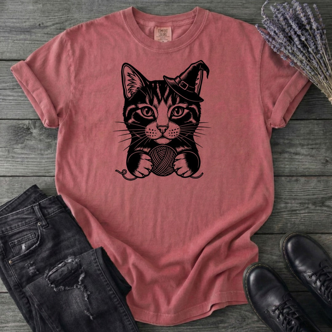 Witchy Yarn Cat T-Shirt