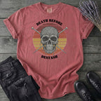 Death Before Destash Yarn Skull T-Shirt