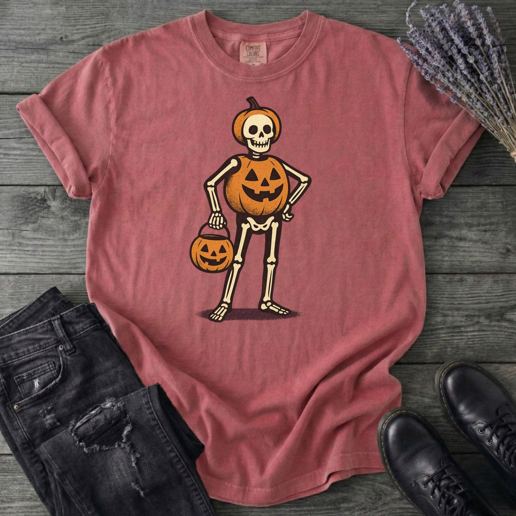 Skeleton Jack O Lantern Costume T-Shirt