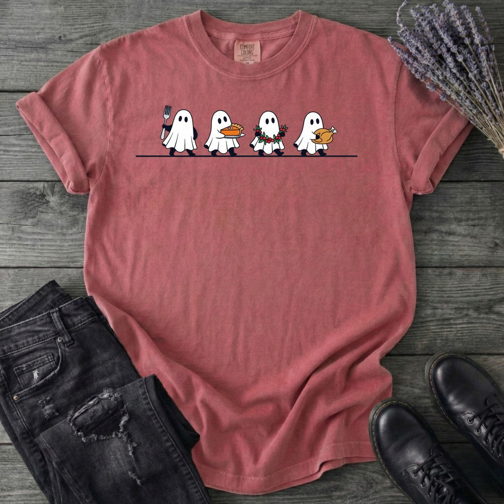 Four Ghost Thanksgiving T-Shirt