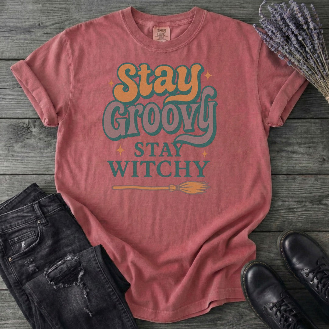 Stay Groovy Stay Witchy T-Shirt
