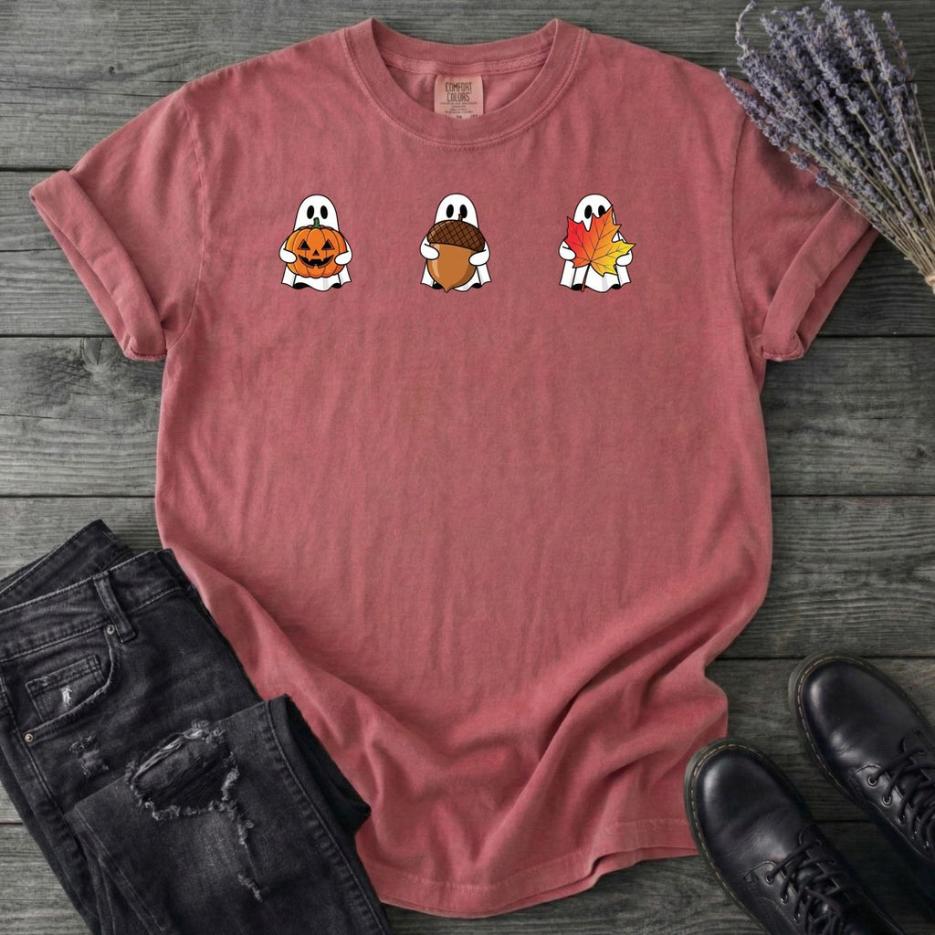 Ghosts Autumn Icons T-Shirt