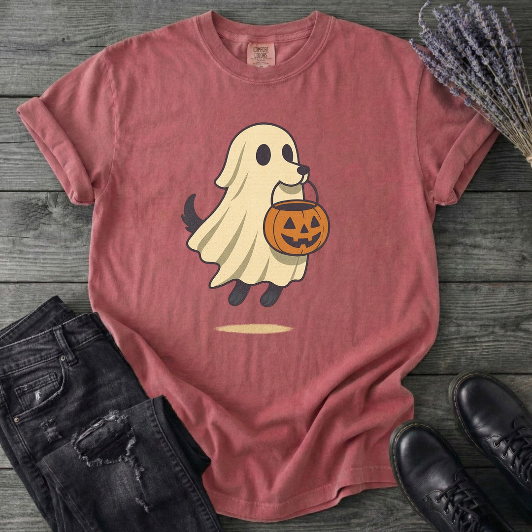 Ghost Dog Trick-Or-Treating T-Shirt