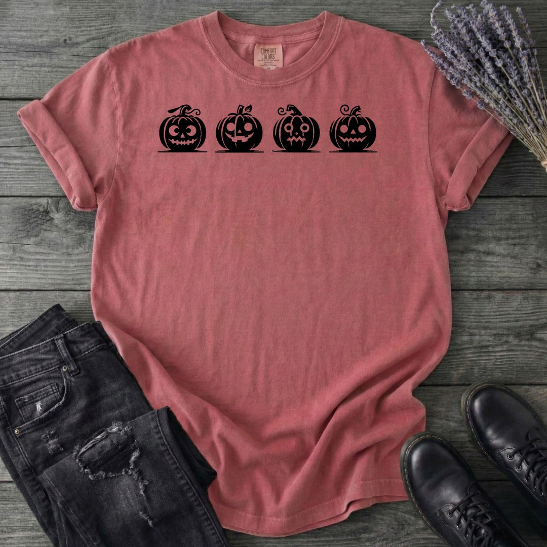 Four Jack-O-Lanterns T-Shirt