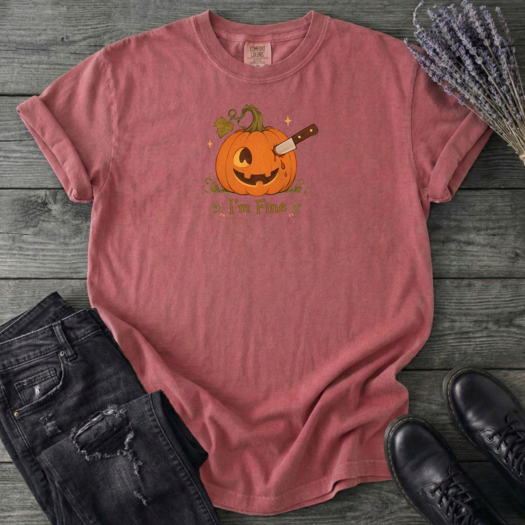 Jack-O-Lantern I'm Fine T-Shirt