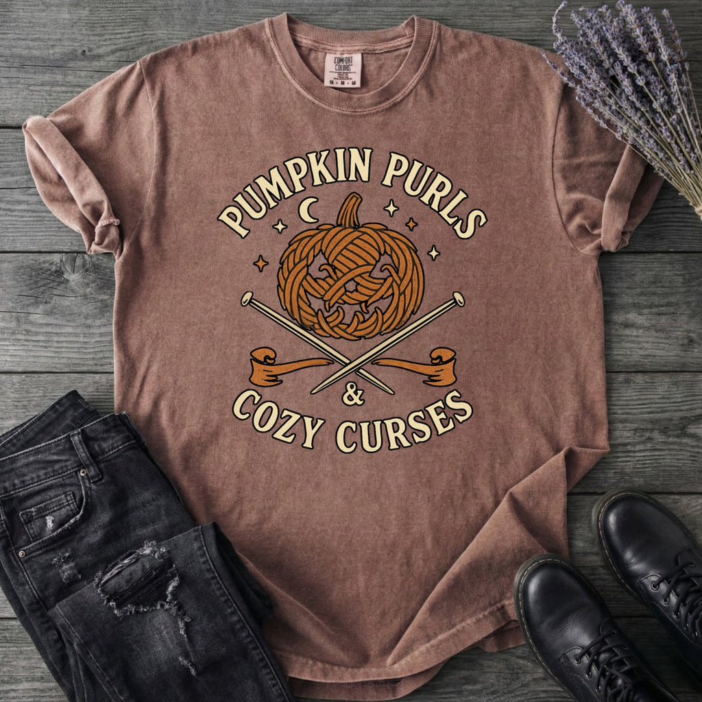Pumpkin Purls And Cozy Curses T-Shirt