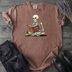 Skeleton Reading T-Shirt
