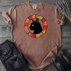 Black Cat Autumn Medallion T-Shirt