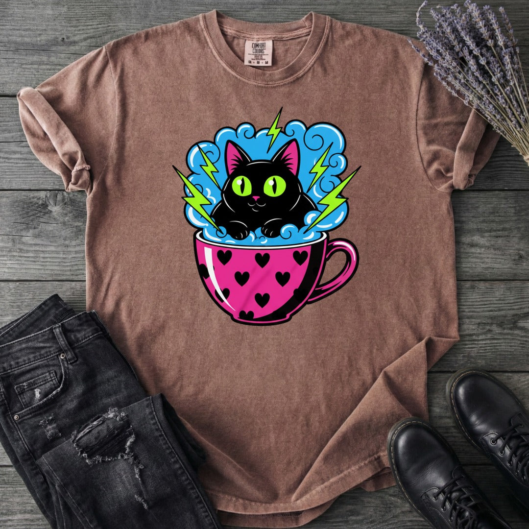 Cat Heart Mug Y2k 90s T-Shirt