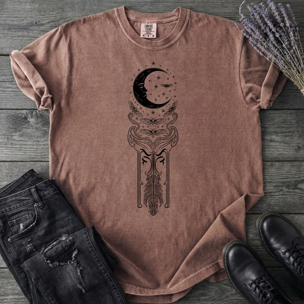 Art Nouveau Crescent Moths T-Shirt