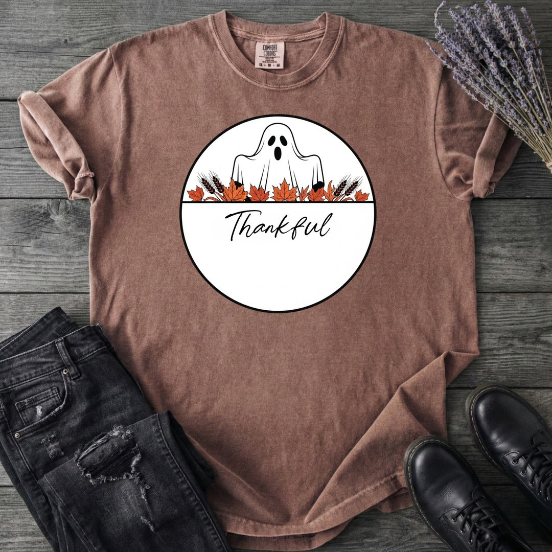 Ghost Thankful Badge T-Shirt