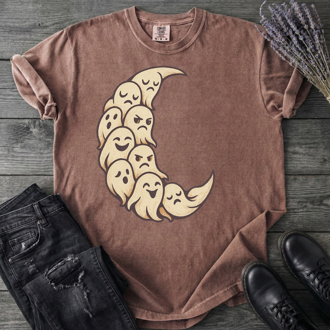 crescent moon ghosts T-Shirt