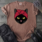 Black Cat Headband T-Shirt