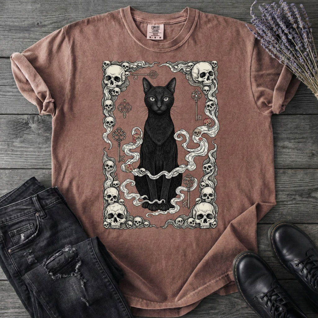 Cat Skull Card T-Shirt