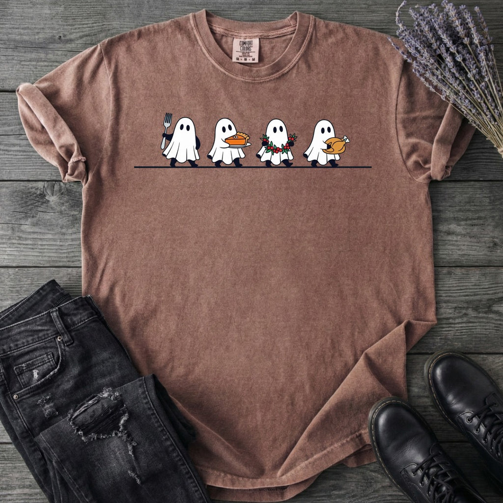 Four Ghost Thanksgiving T-Shirt