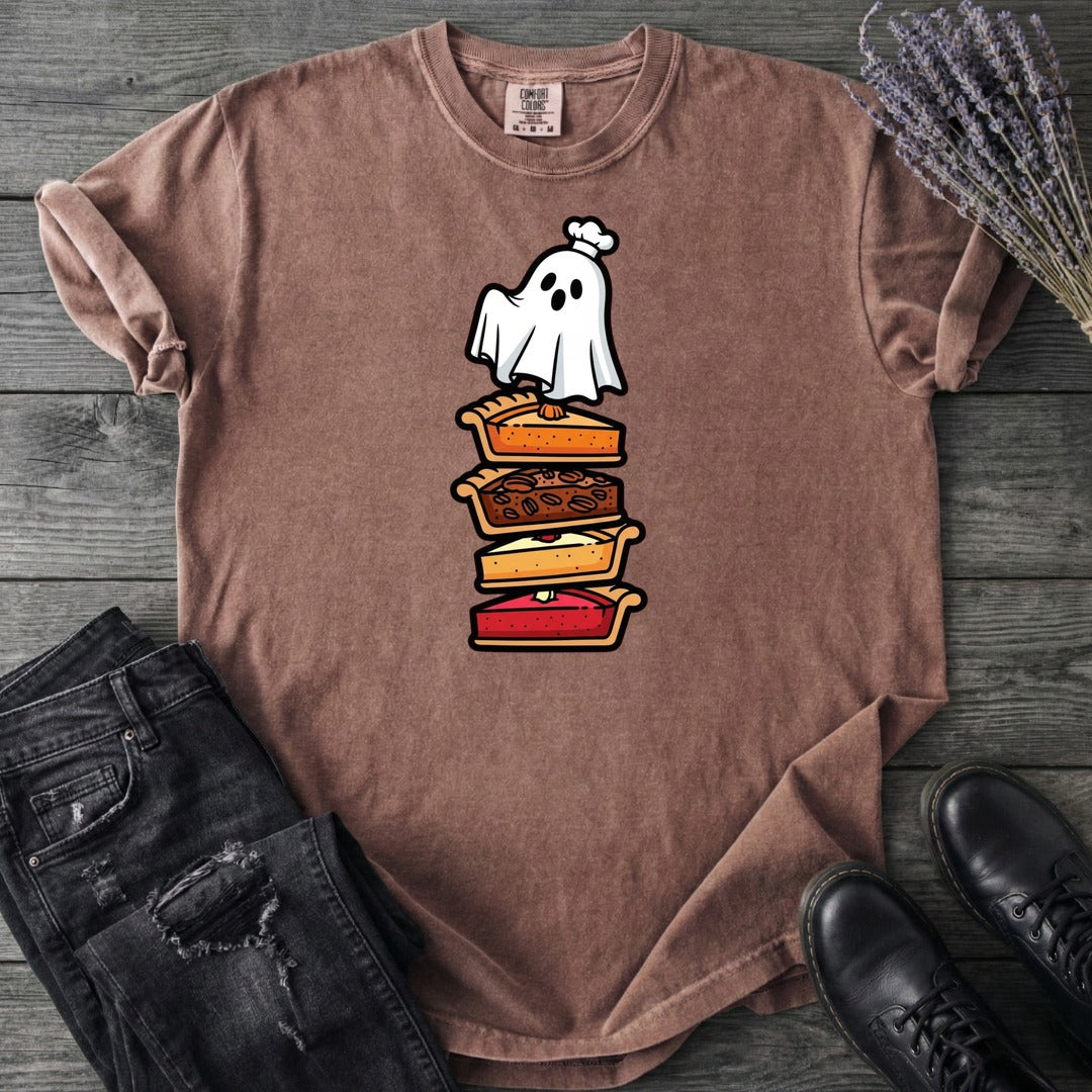 Stacked Pie Ghost T-Shirt
