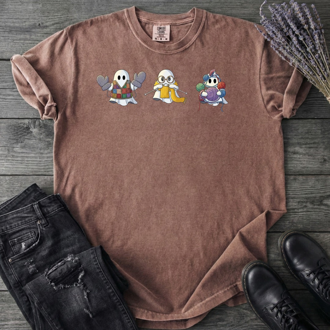 ghost_trio_knitting T-Shirt