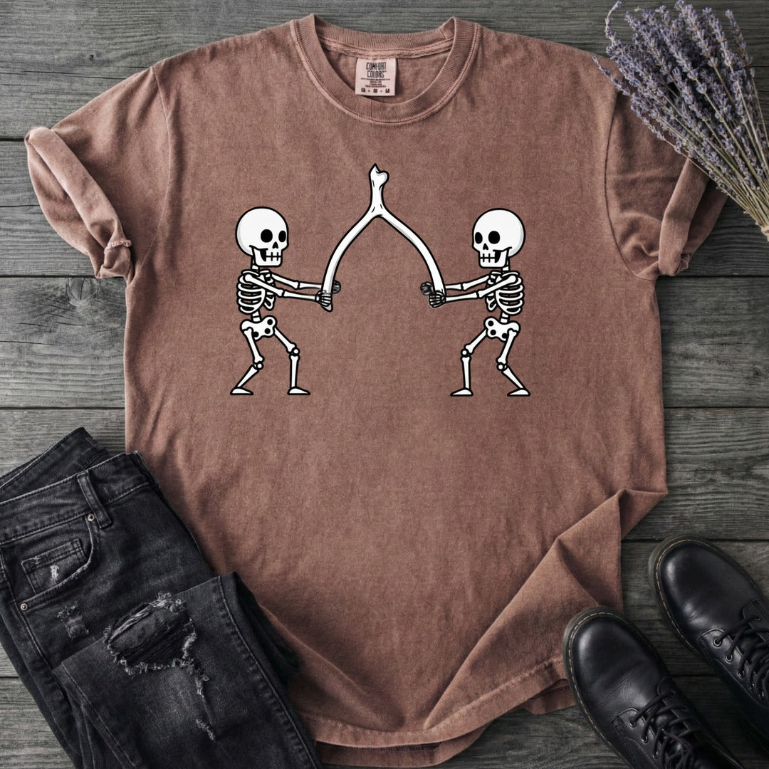 Skeleton Wishbone Pull T-Shirt
