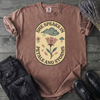 She Speaks In Petals And Storms T-Shirt