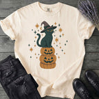 Stacked Cat and Pumpkins T-Shirt