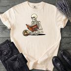 Skeleton Reading T-Shirt