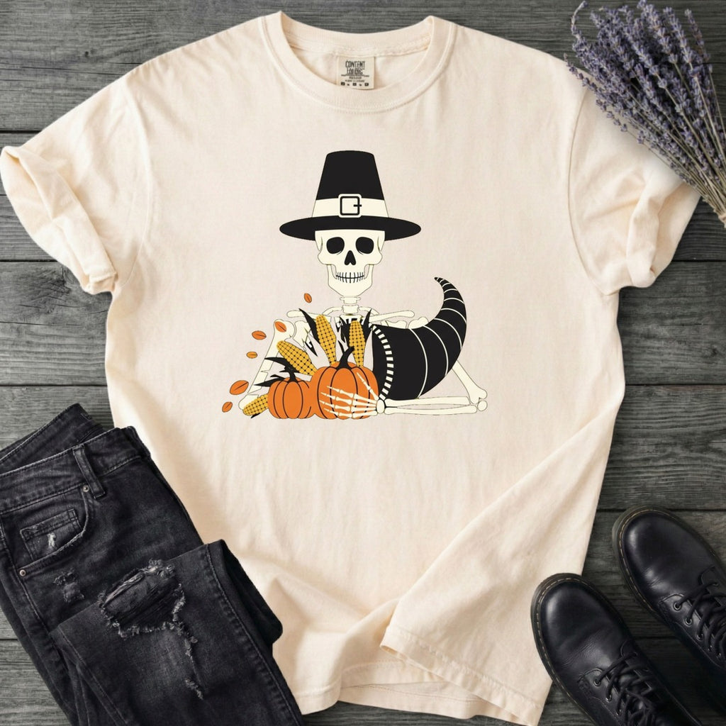 Pilgrim Skeleton Cornucopia T-Shirt