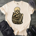 Skeleton Raccoon Hug T-Shirt