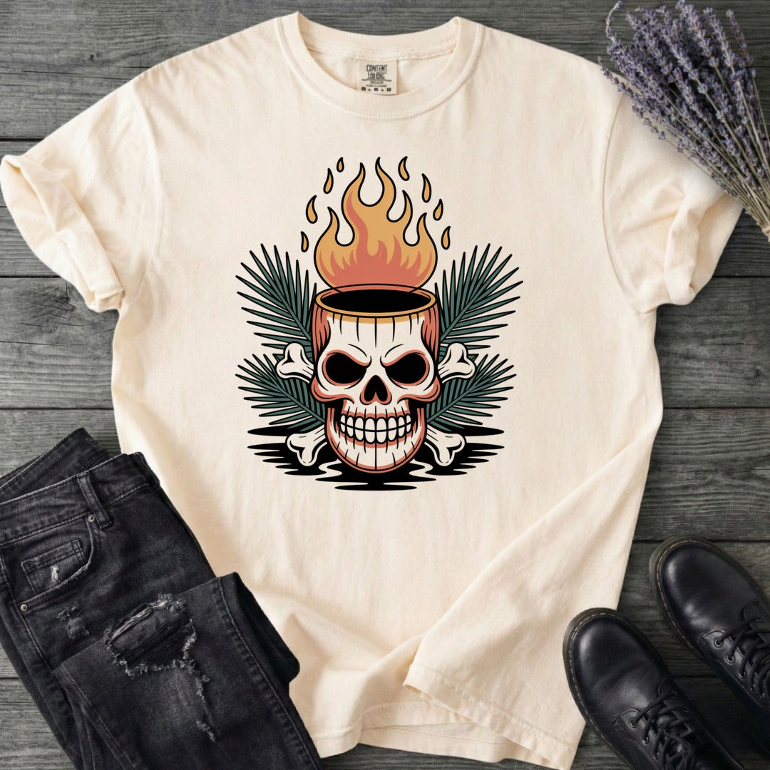 Tiki Skull Drink T-Shirt