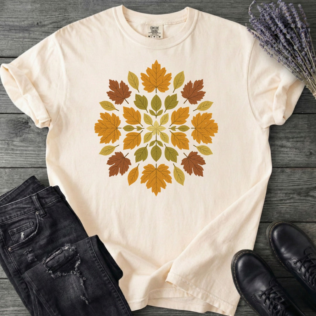autumn leaves mandala T-Shirt