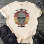 Death Before Destash Yarn Skull T-Shirt