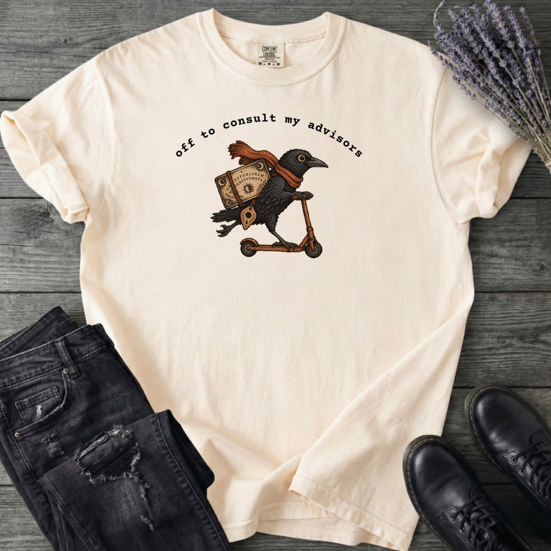Off To Consult My Advisors T-Shirt