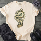 Nautical Compass Skeleton Hand T-Shirt