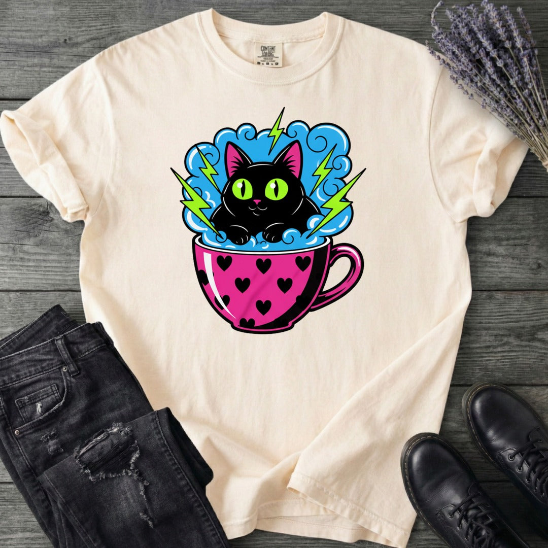 Cat Heart Mug Y2k 90s T-Shirt