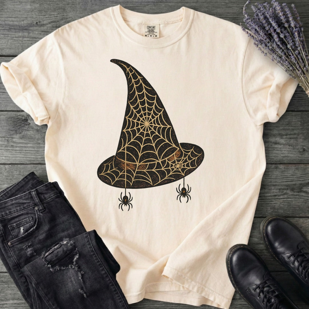 Spiderweb Witch Hat T-Shirt