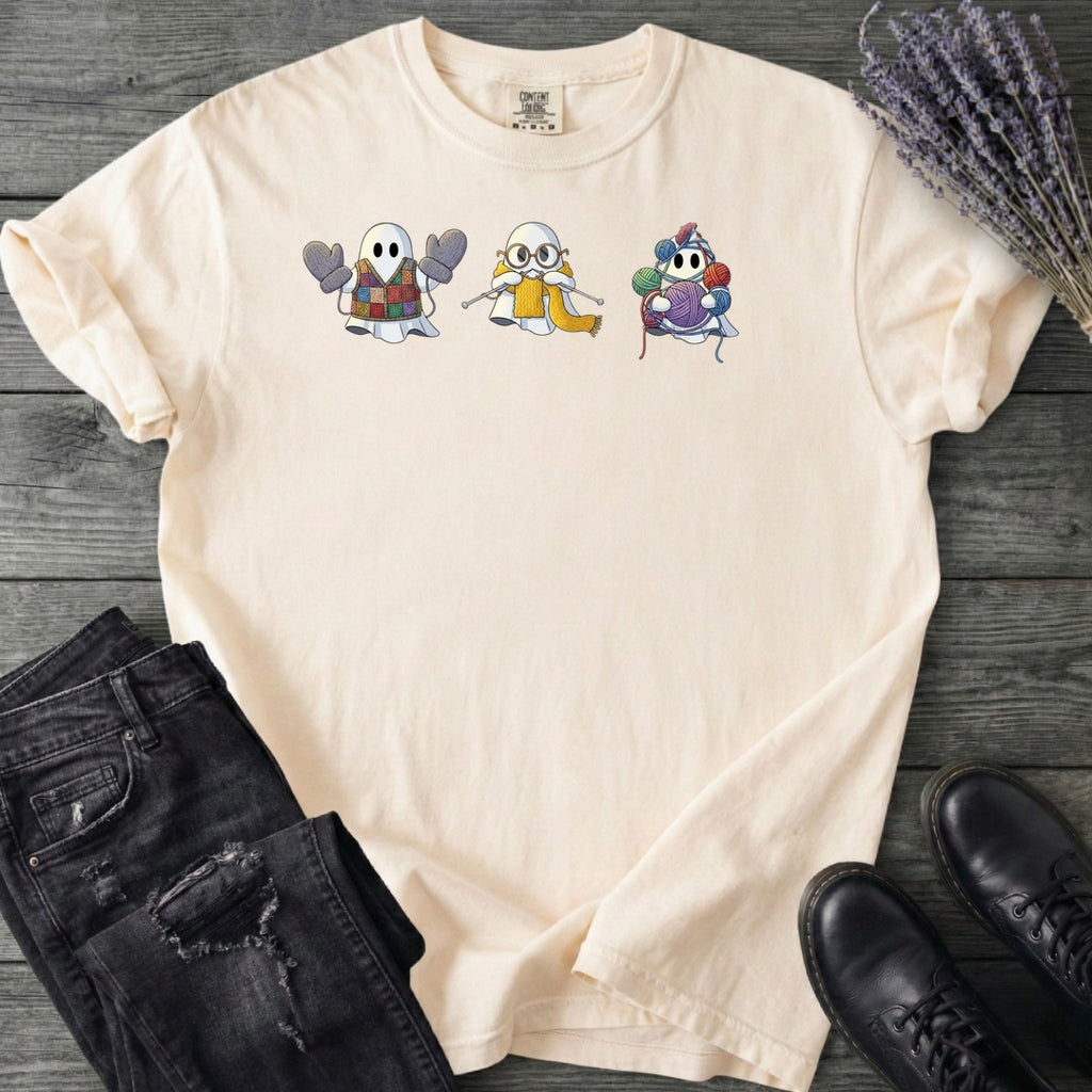 ghost_trio_knitting T-Shirt