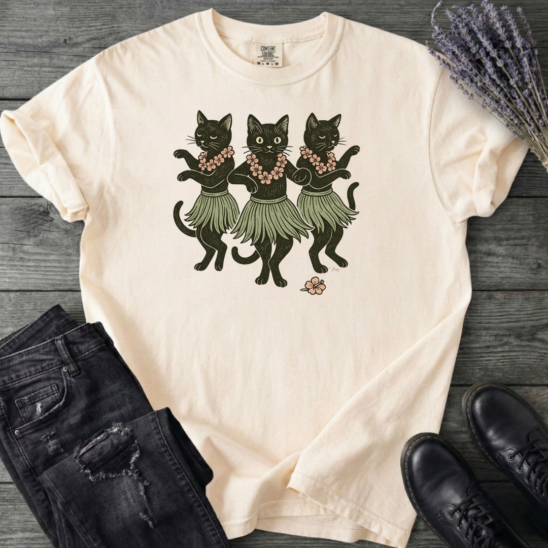 Hula Black Cats T-Shirt