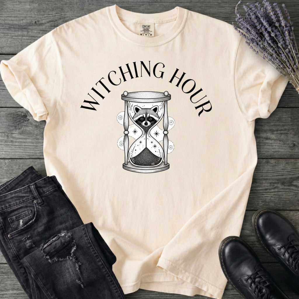 Witching Hour Raccoon Hourglass T-Shirt