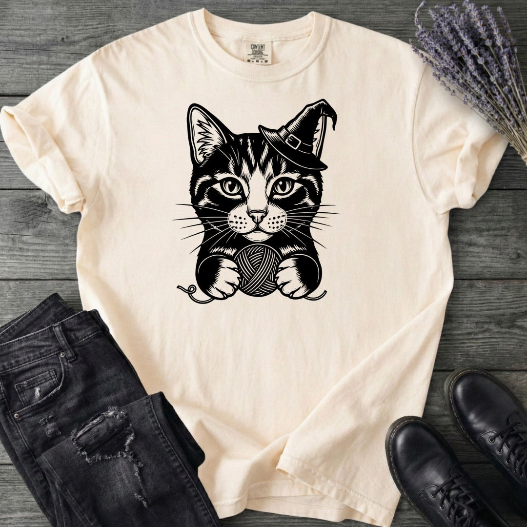 Witchy Yarn Cat T-Shirt