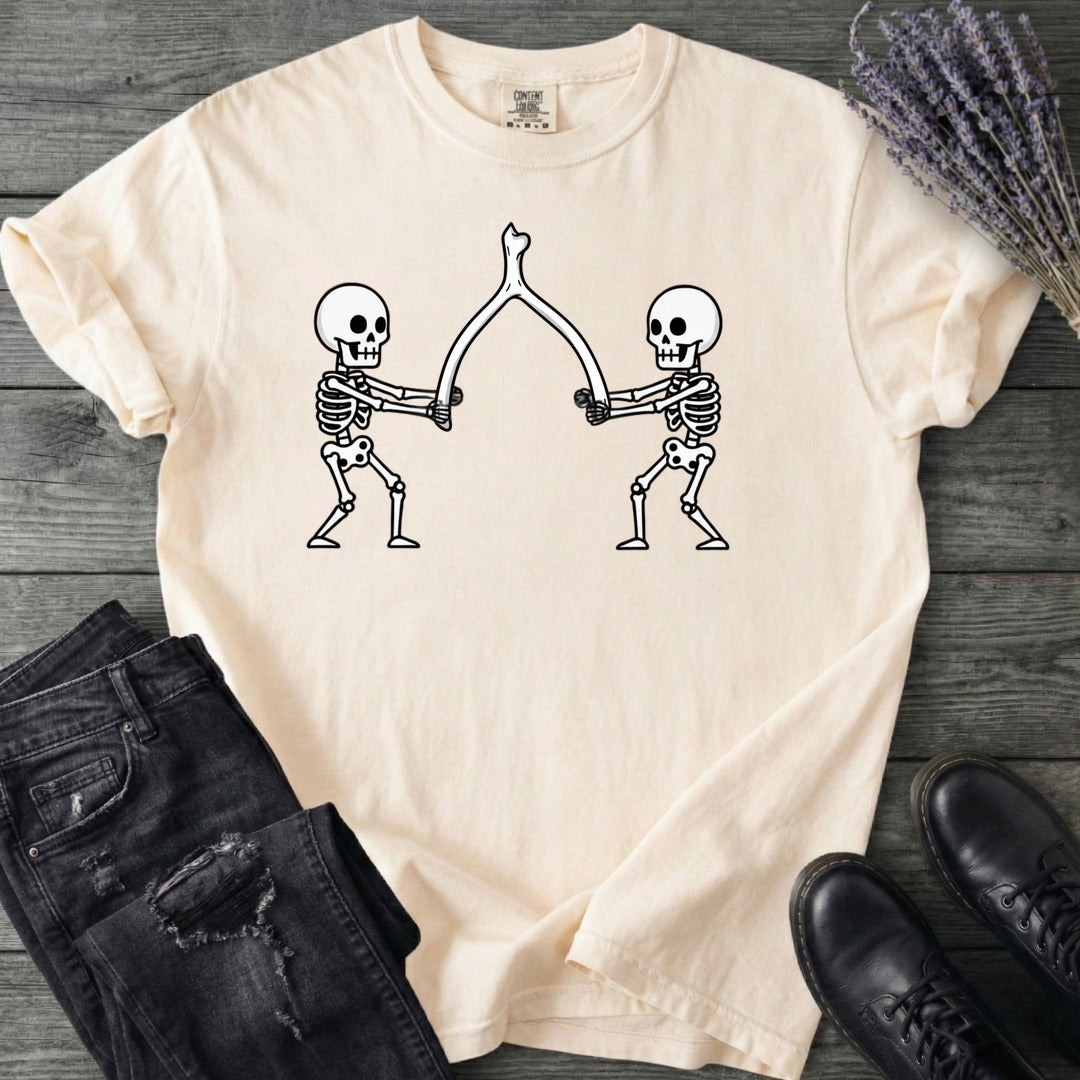 Skeleton Wishbone Pull T-Shirt