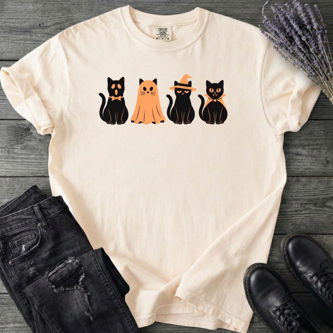 Black Cat Costume Party T-Shirt