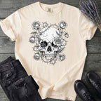 Macabre Floral Skull T-Shirt