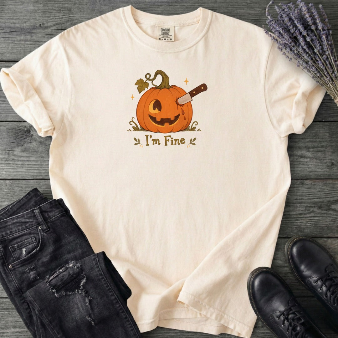 Jack-O-Lantern I'm Fine T-Shirt