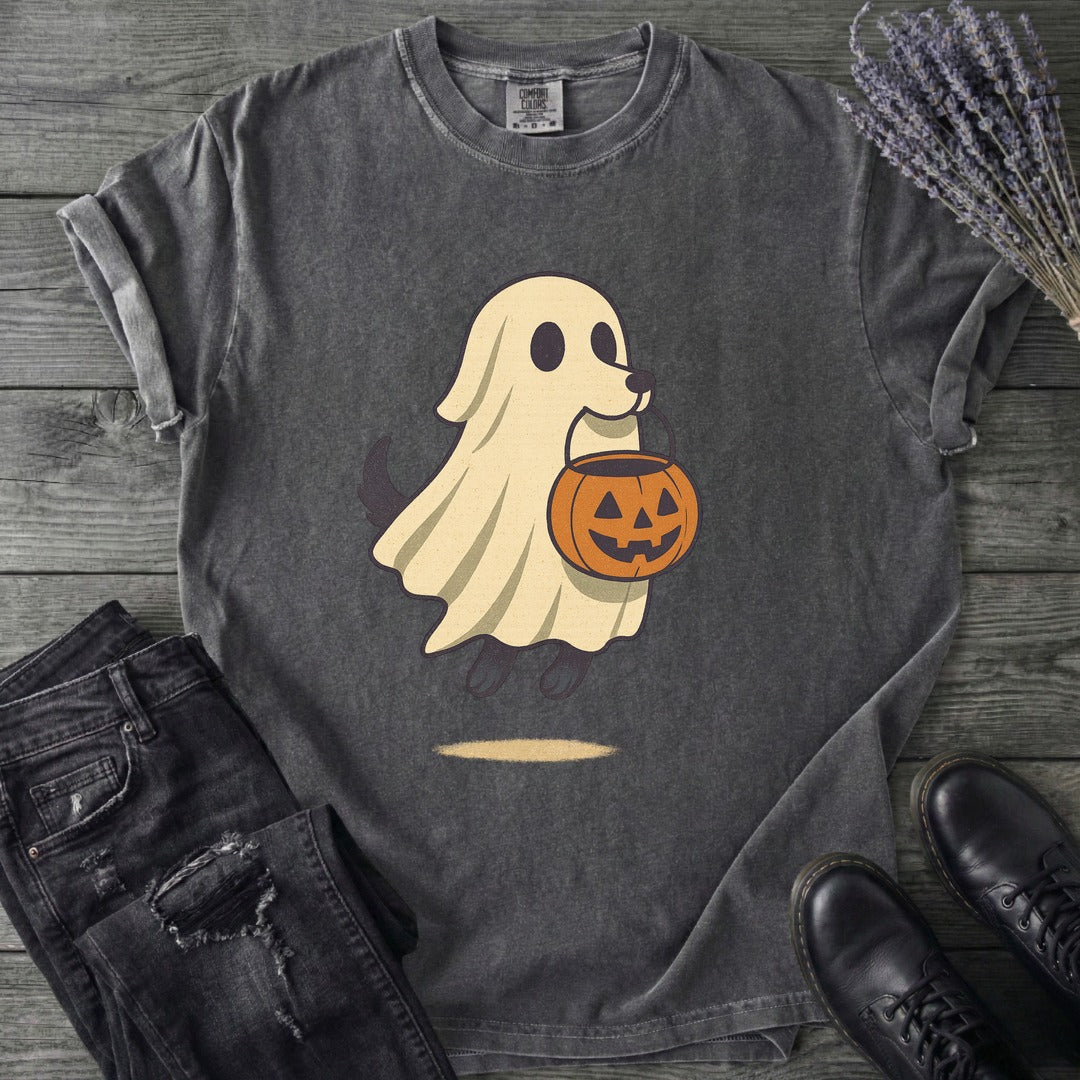 Ghost Dog Trick-Or-Treating T-Shirt