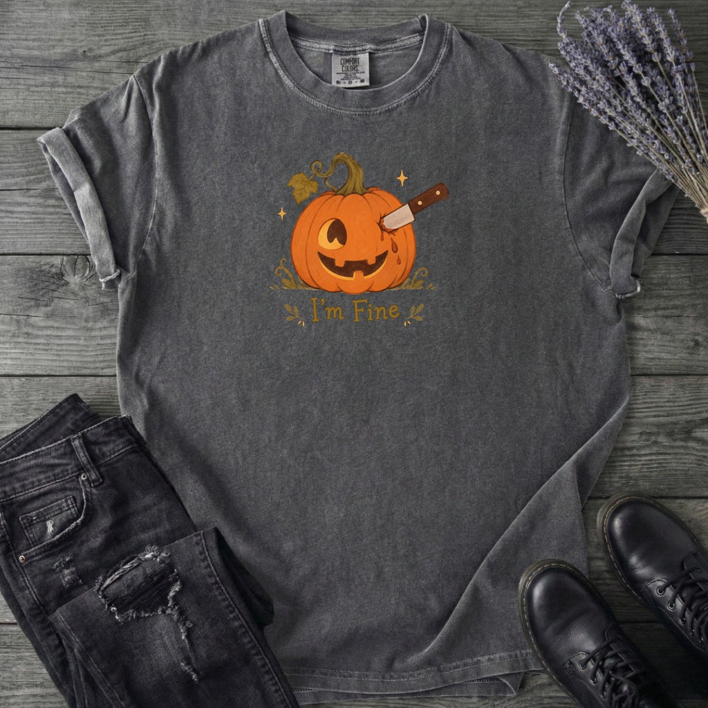 Jack-O-Lantern I'm Fine T-Shirt