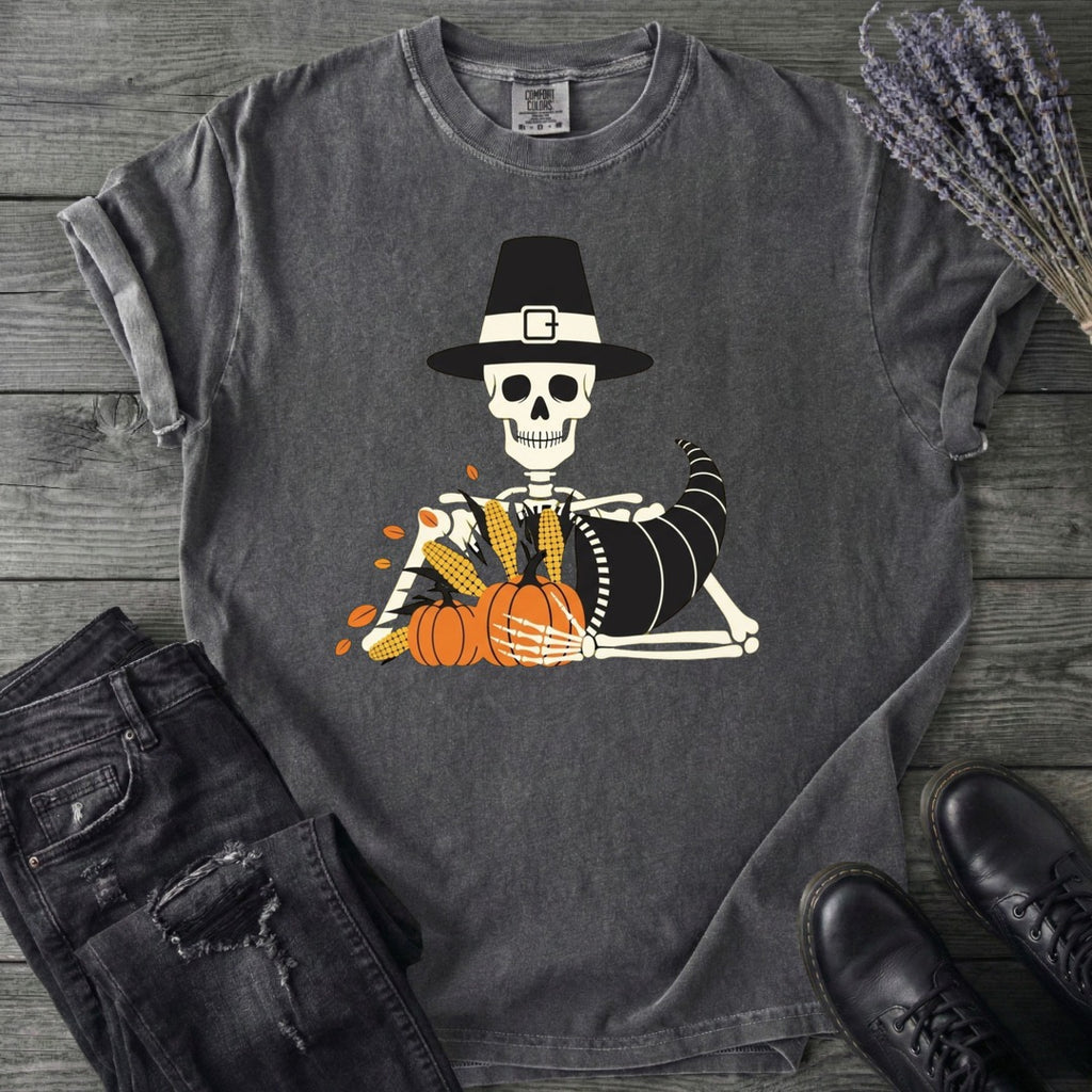 Pilgrim Skeleton Cornucopia T-Shirt