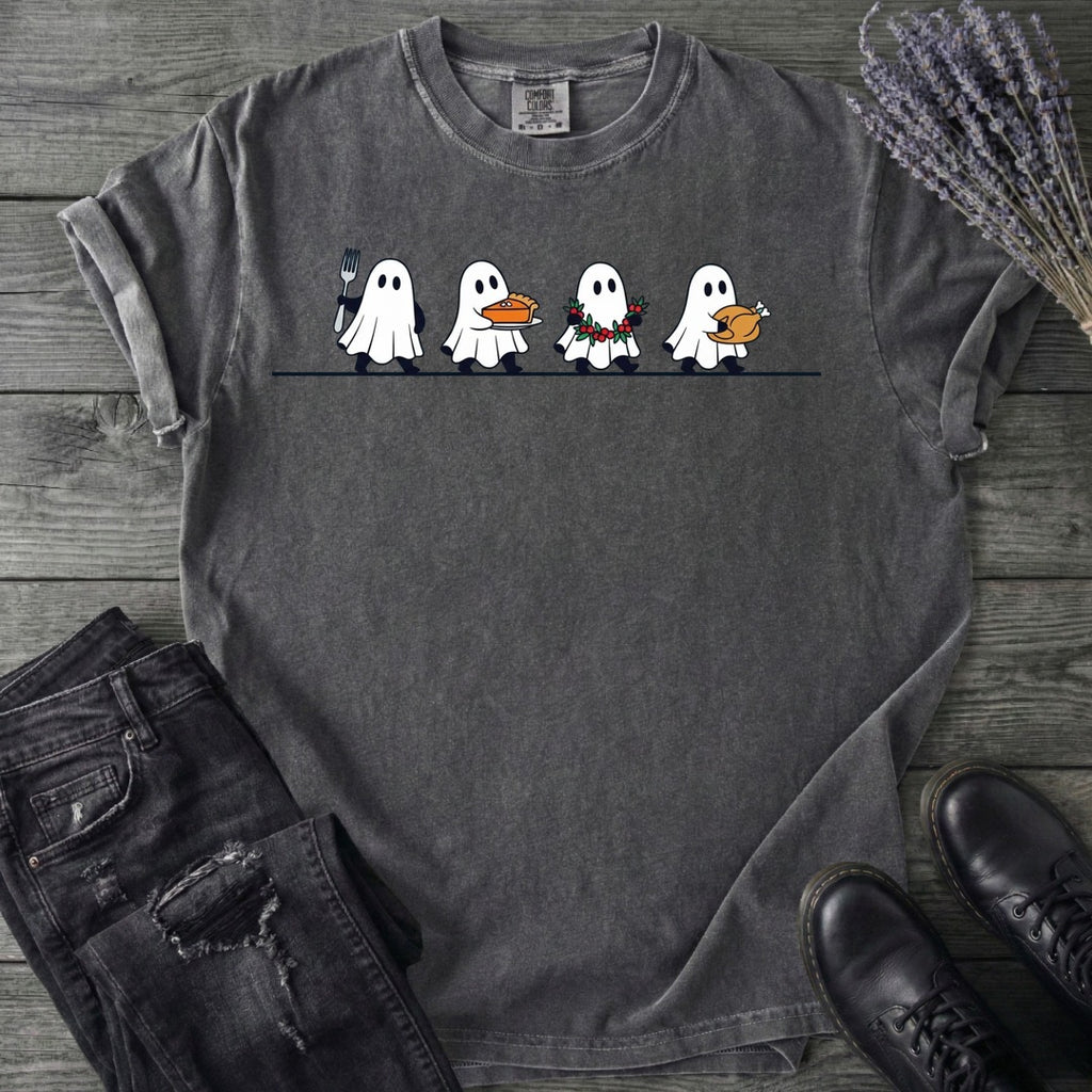 Four Ghost Thanksgiving T-Shirt