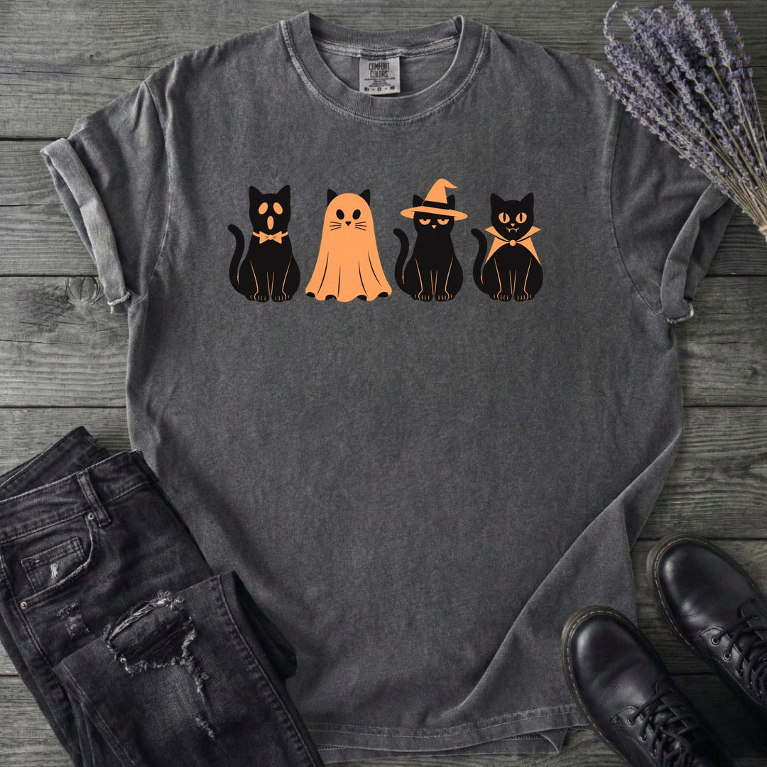 Black Cat Costume Party T-Shirt